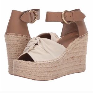 Marc Fisher Espadrille Wedge size 7.5 Lightly worn